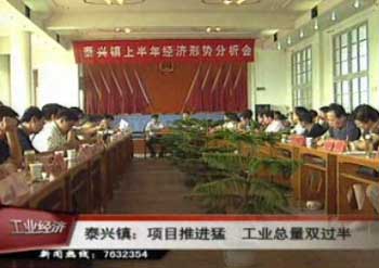 泰興鎮:項目推進猛 工業總量雙過半