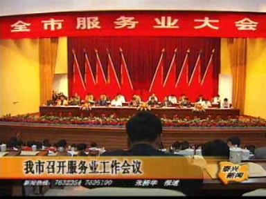 我市召開服務業(yè)工作會議