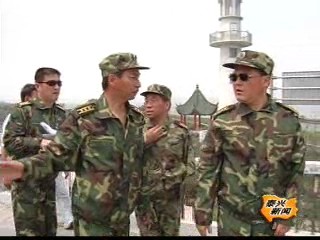 泰州軍分區領導視察我市防汛準備工作