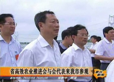 省高效農(nóng)業(yè)推進會與會代表來我市參觀