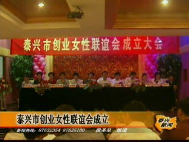 泰興市創(chuàng)業(yè)女性聯(lián)誼會成立