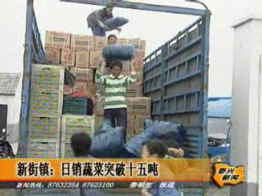 新街鎮:日銷蔬菜突破十五噸