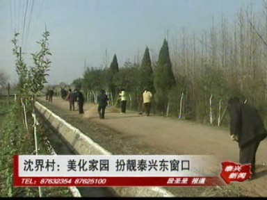 沈界村:美化家園 扮靚泰興東窗口