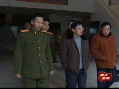 曹蘇民到人武部綜合辦公大樓現場辦公