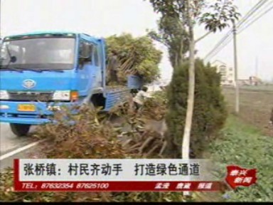 張橋鎮:村民齊動手 打造綠色通道