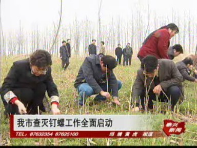 我市查滅釘螺工作全面啟動