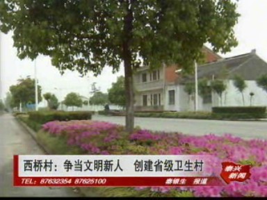 西橋村:爭當文明新人 創建省級衛生村