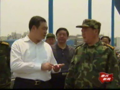 泰州軍分區視察我市防汛準備工作