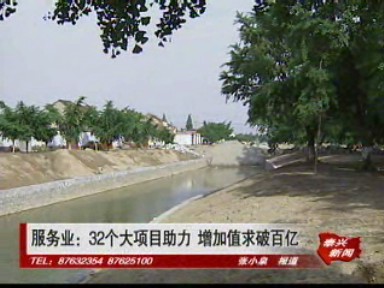 服務業:32個大項目助力 增加值突破百億