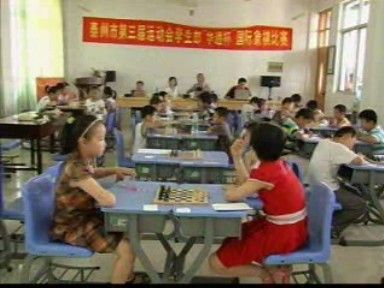 泰州市少兒國際象棋比賽在我市舉行
