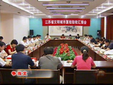 我市接受省級文明城市復檢