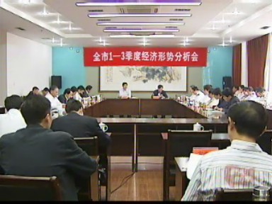 我市召開經濟形勢分析會議