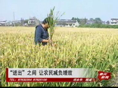 “進出”之間 讓農民減負增效