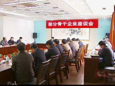 市委、市政府召開骨干企業座談會