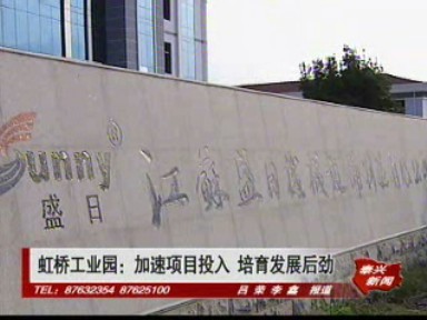 虹橋工業園:加速項目投入 培育發展后勁