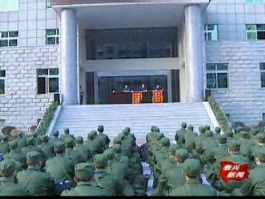 我市舉行新兵歡送大會