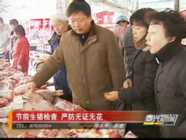 節前生豬檢查 嚴防無證無花