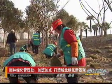 園林綠化管理處:加班加點 打造城北綠化新景觀